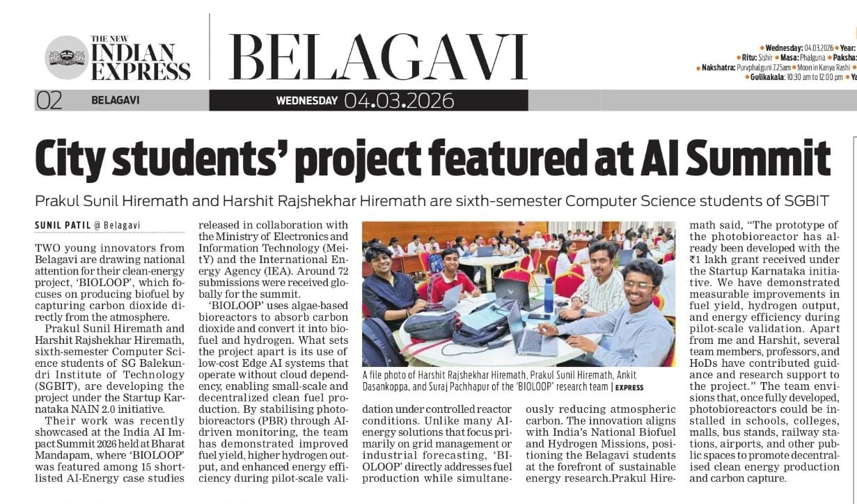 New Indian Express feature on BIOLOOP