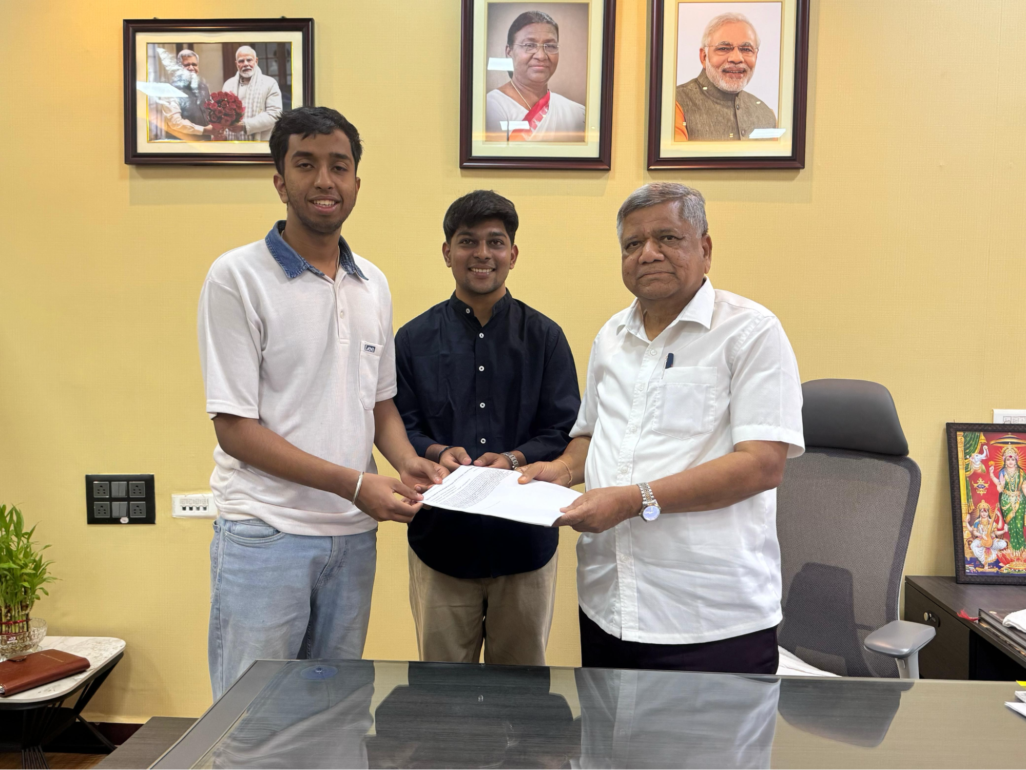Appreciation Letter from Shri Jagadish Shettar